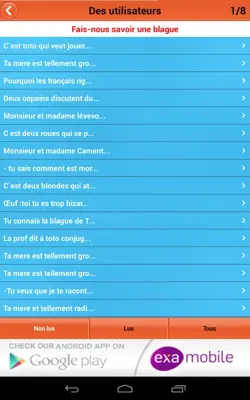 Blagues et Plaisanteries android App screenshot 11