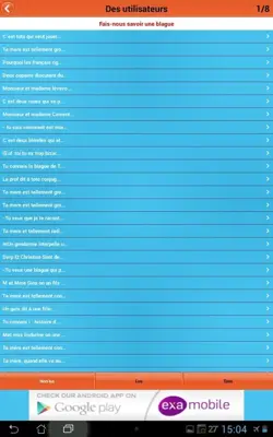 Blagues et Plaisanteries android App screenshot 18