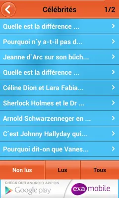 Blagues et Plaisanteries android App screenshot 1